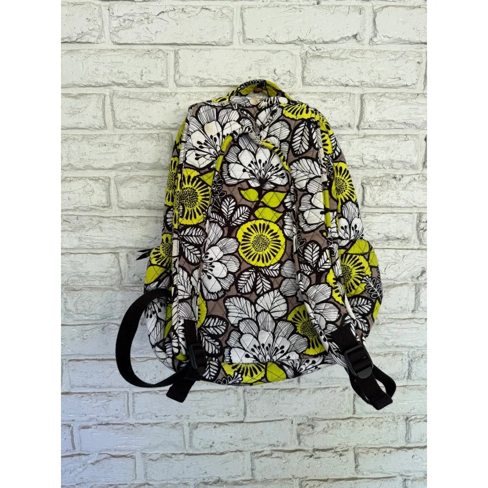 Vera Bradley‎ Backpack DIaperbag Quilted Floral Citron Print Traveler